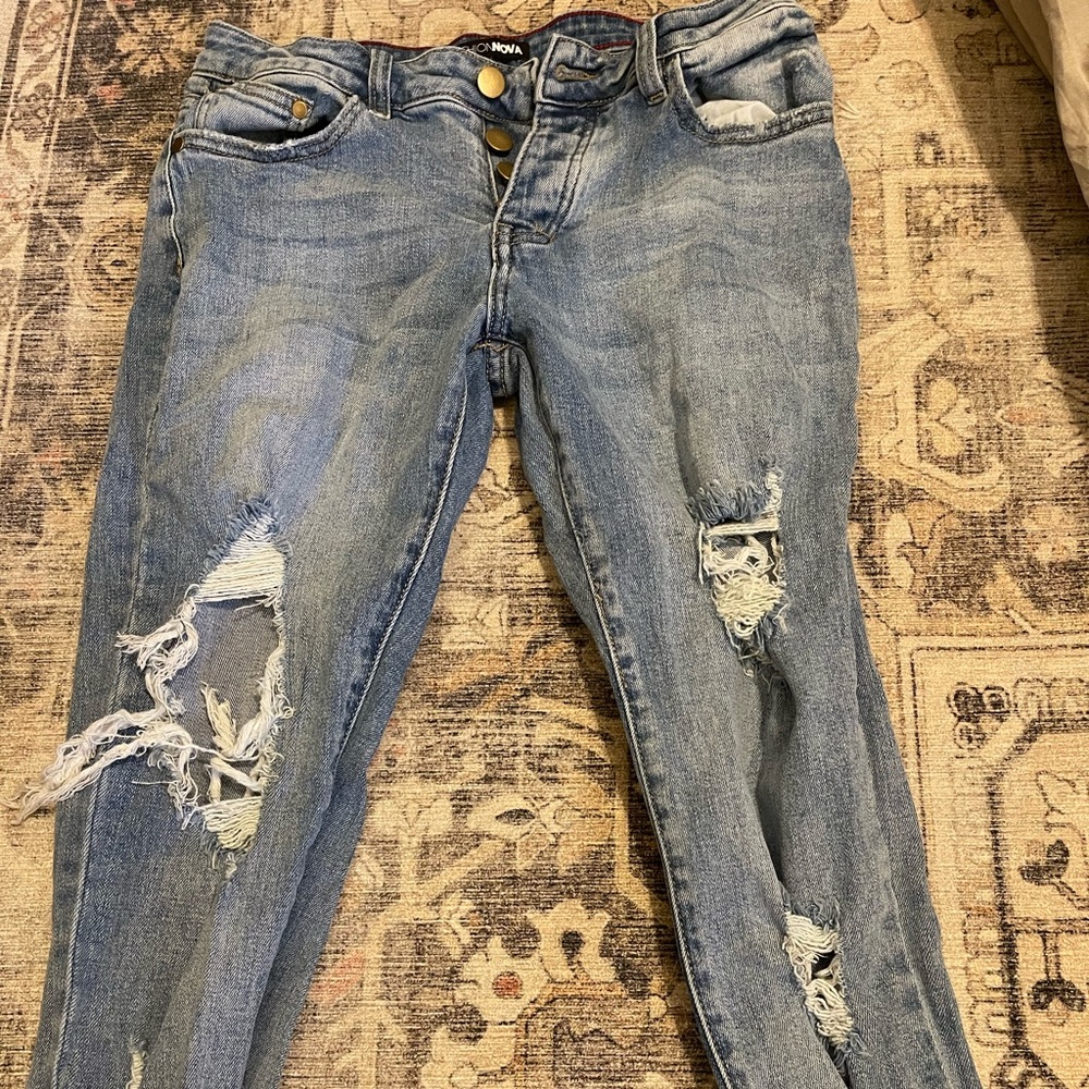 Light wash high rise jeans size 3